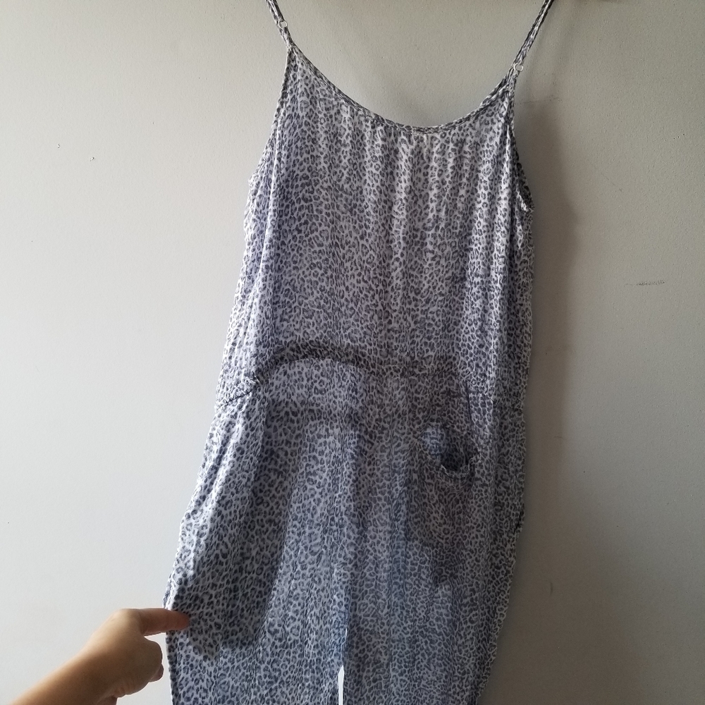 Olivaceous Leopard Print Gray Jumpsuit - image 7